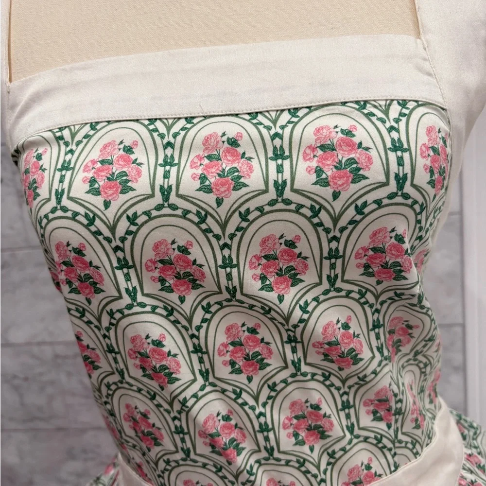 NWT - Rachel Parcell Ivory Floral Poplin Dress - Picture 3 of 5